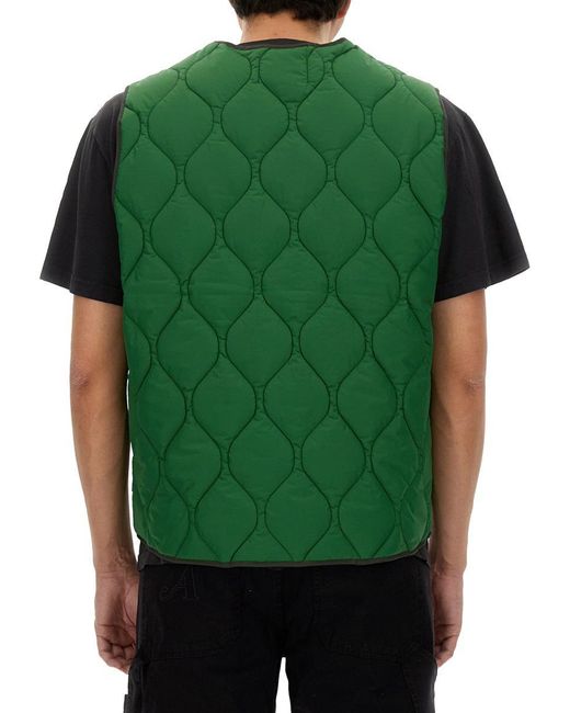 AWAKE NY Green Vests With Logo for men