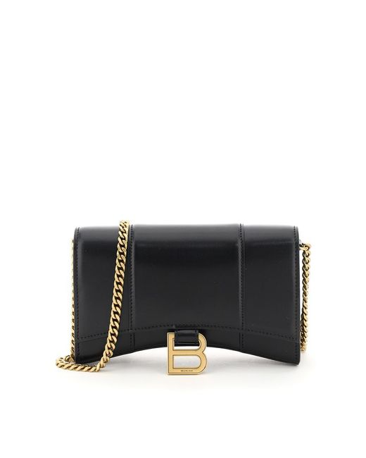 Balenciaga Black Hourglass Mini Crossbody Bag