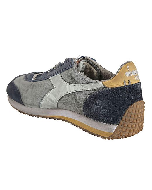 Diadora Blue Equipe H Dirty Stone Wash Evo Sneaker Shoes for men
