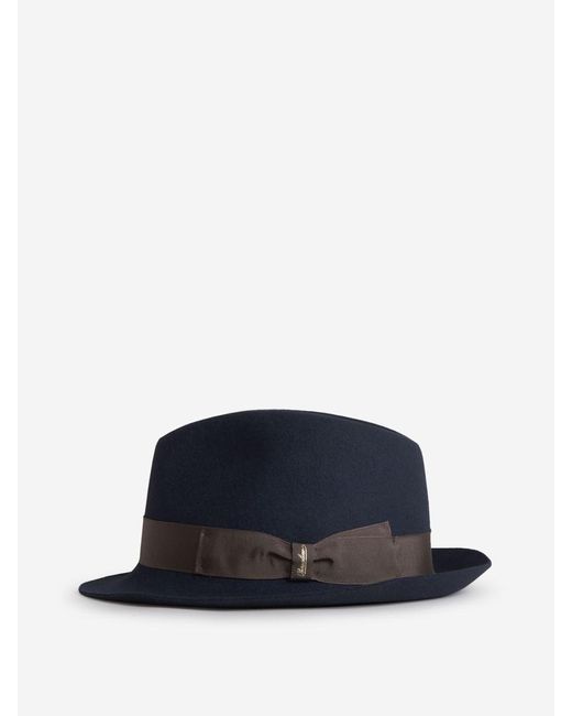 Borsalino Brown Super Light Felt Hat for men