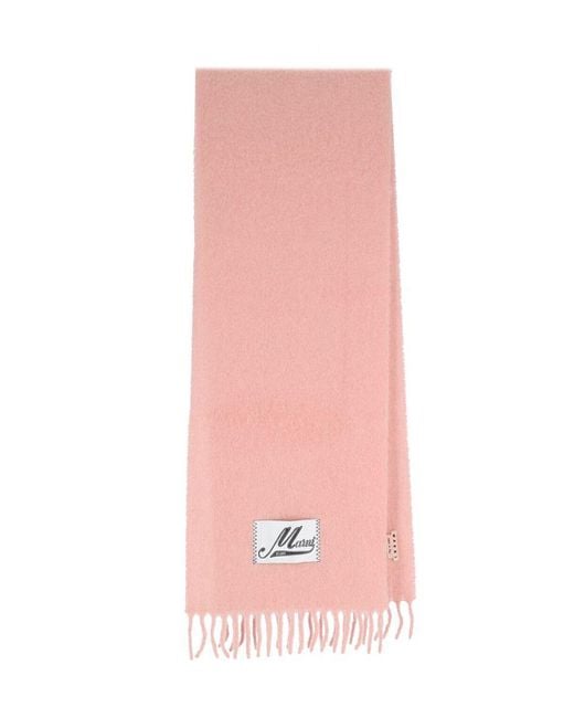 Marni Pink Wool Scarves