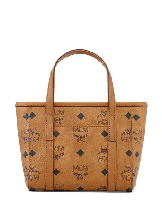 MCM Brown Extra-Mini "Toni Top-Zip" Bag