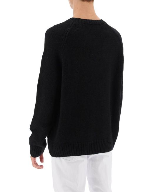 DSquared² Black Dsq2 Wool Sweater for men