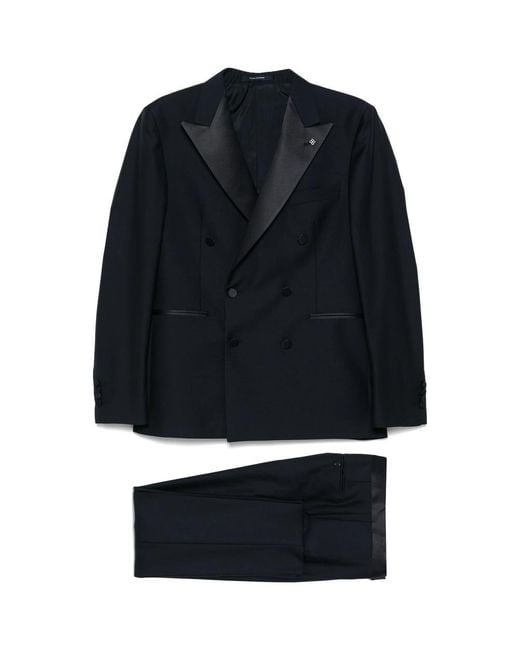 Tagliatore Black Suits for men