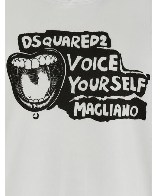 DSquared² White Magliano X Capsule Hoodie for men