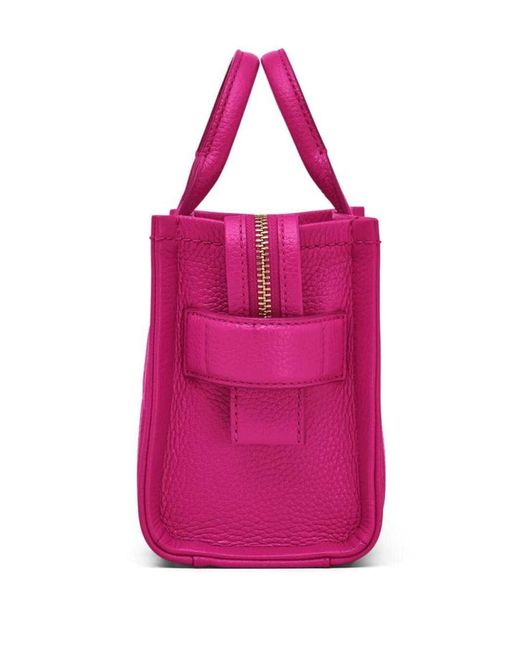 Marc Jacobs Pink 'The Micro Tote Bag' Fuchsia Shoulder Bag With Logo