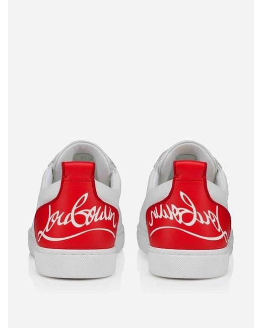 Christian Louboutin White Sneakers Fun Louis Junior for men