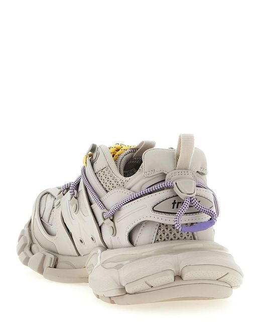 Balenciaga White 'Track Trail Laces' Sneakers