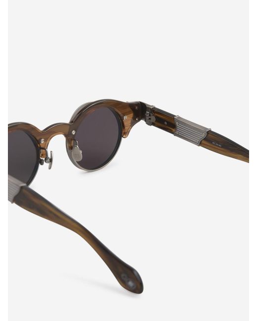 Matsuda Gray Oval Sunglasses 10605h for men