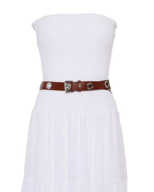 Michael Kors White Midi Dress