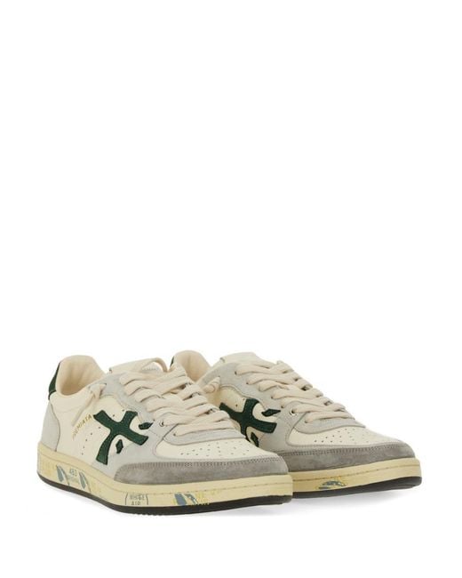 Premiata White Sneaker "bskt Clayd 7623" for men
