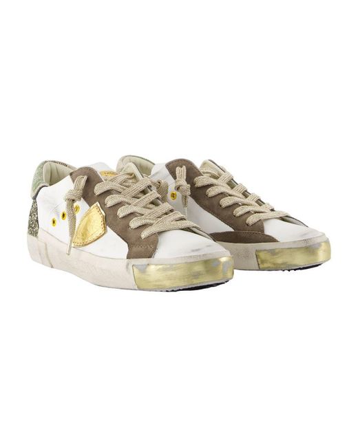 Philippe Model White Prsx Low Sneakers
