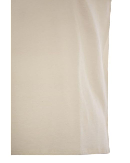 Majestic Filatures White Linen Crew-Neck T-Shirt