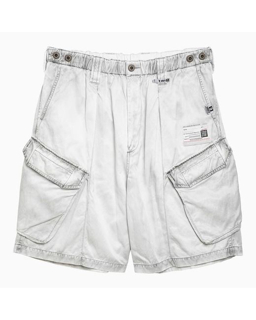 Maison Mihara Yasuhiro Gray Light Cotton Blend Bermuda Shorts for men