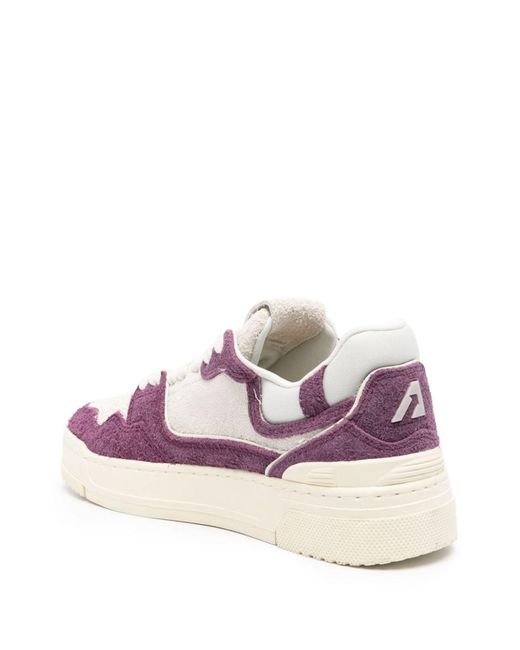 Autry Pink Sneakers With Textured Upper And Sole