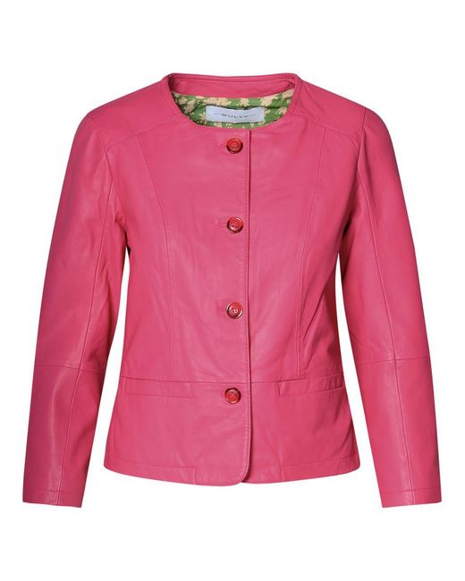 Bully Pink Fuchsia Leather Jacket