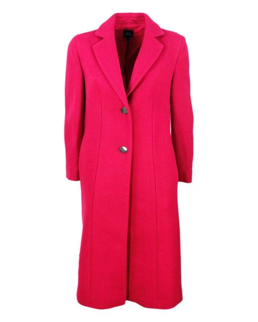 Armani pink outlet coat