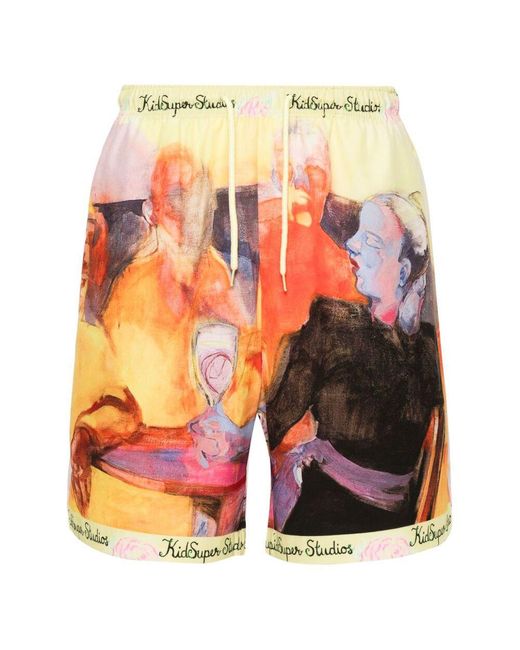 Kidsuper Orange Shorts for men