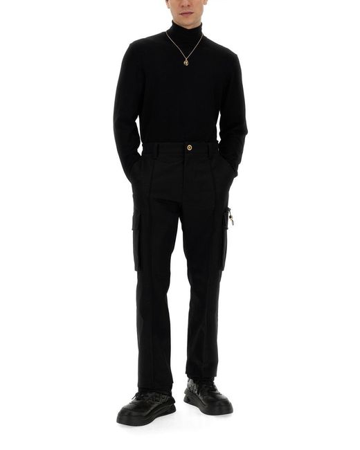 Versace Black Cargo Pants for men