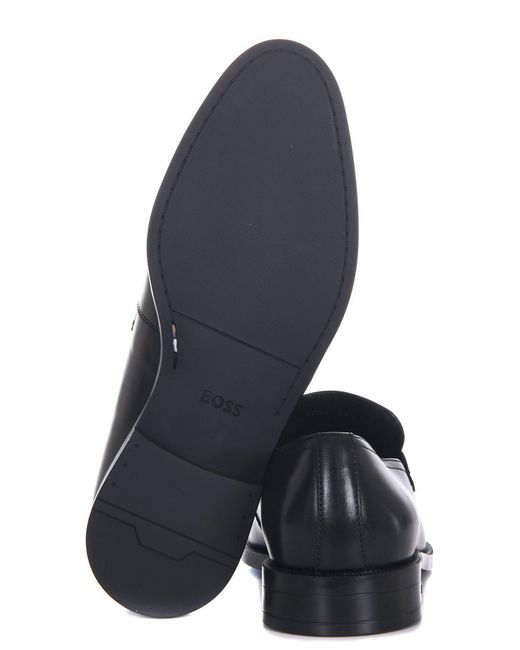 Boss White Flat Shoes for men
