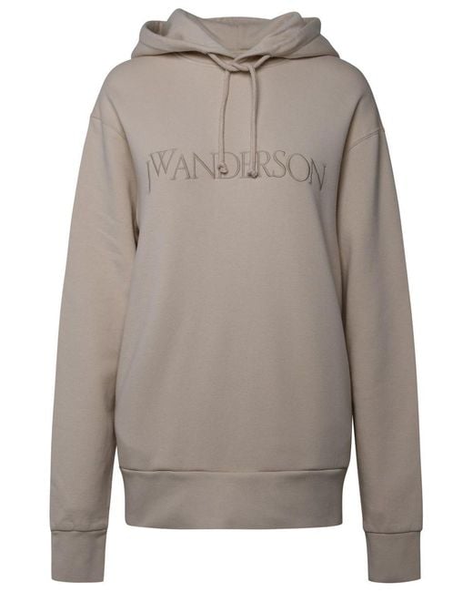 J.W. Anderson Gray Ivory Cotton Hoodie