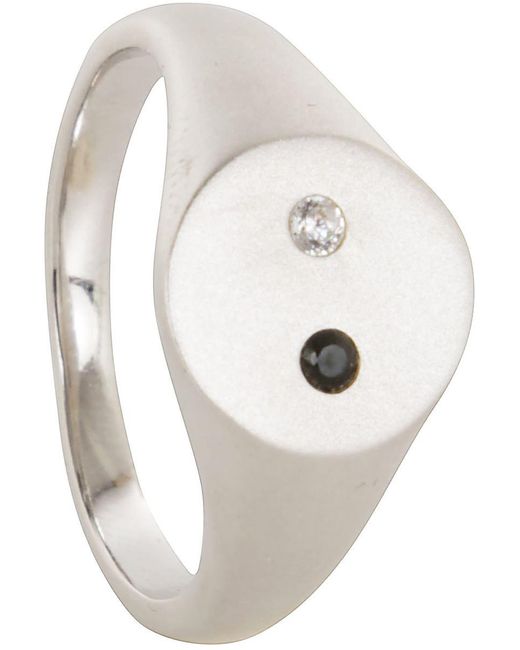 DARKAI White Chevalier Ring Accessories for men
