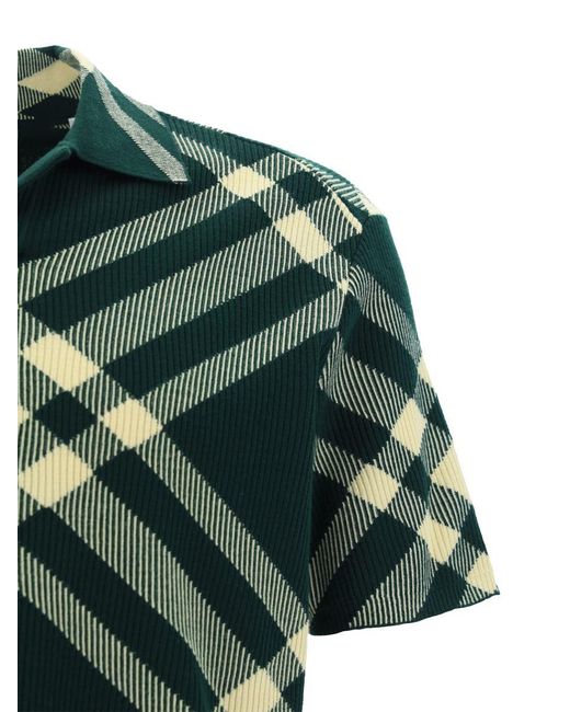 Burberry Green Polo Shirts for men