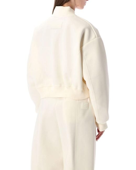 Nike Natural Modern Fleece Oversized Destroyer Jacket Sportswear