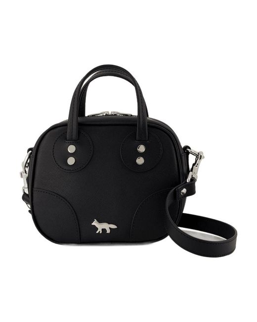 Maison Kitsuné Boogie Crossbody in Black | Lyst