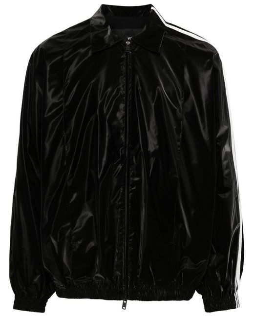 Y-3 Black 3-stripes Puff-sleeve Jacket for men