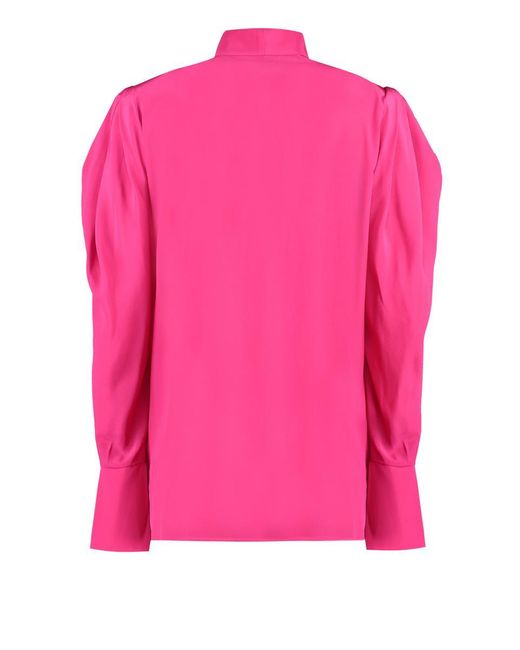 Nina Ricci Pink Crêpe-silk Shirt