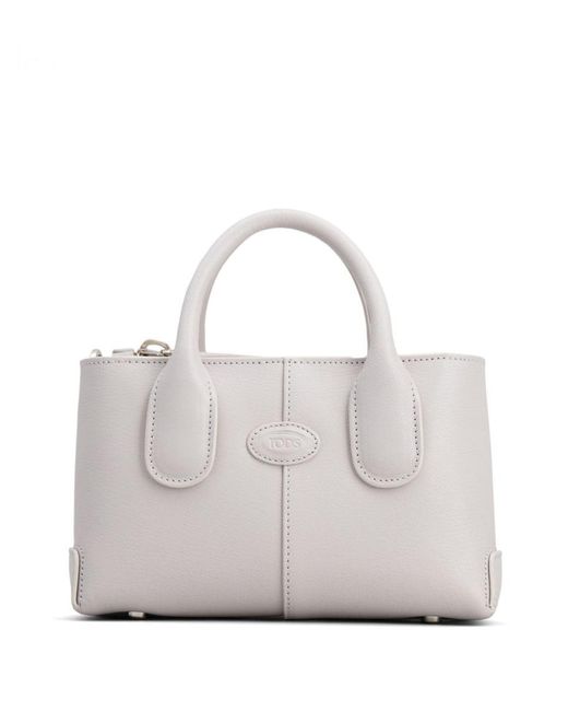 Tod's White Mini Leather Handbag