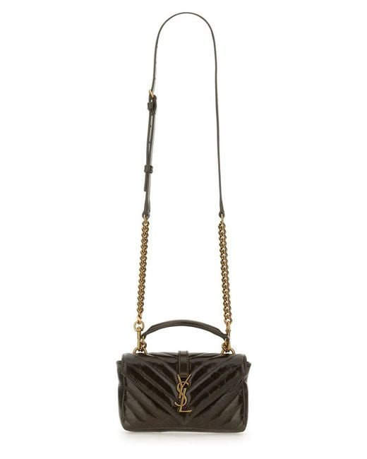 Saint Laurent Black Mini College Chain Bag