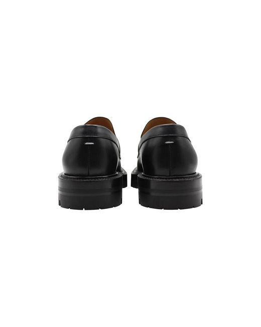 Maison Margiela Black Tabi Loafer Shoes
