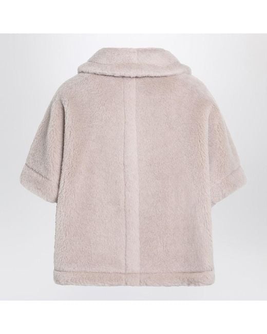 Max Mara Natural Sand-Coloured Cape