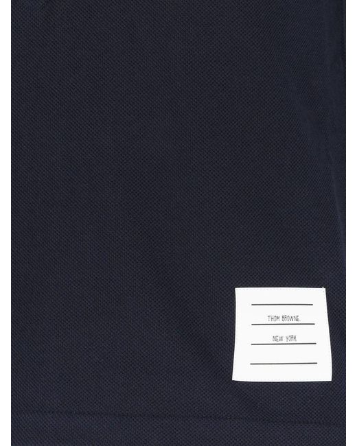 Thom Browne Blue T-Shirts And Polos