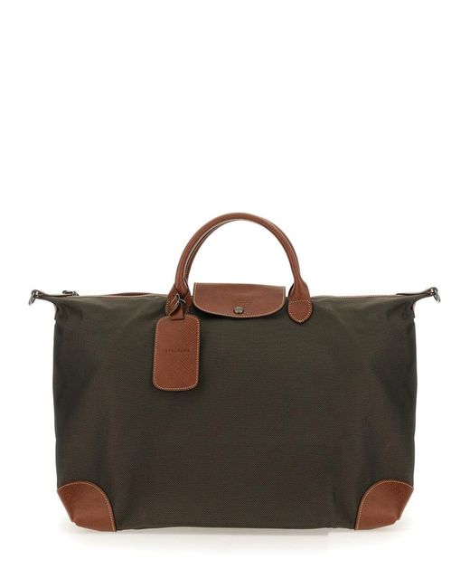 Longchamp Brown Travel Bag "boxford"
