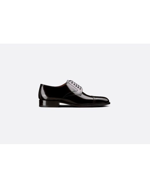 Dior Leather Mocassino Derby Shoes in Black for Men | Lyst