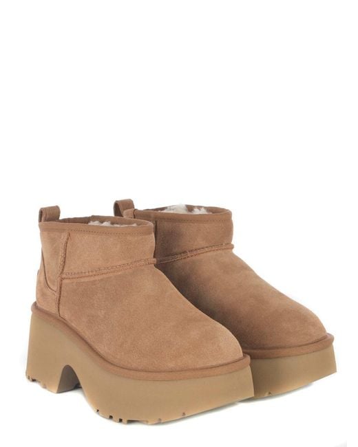 Ugg Brown "New Heights" Ankle Boots