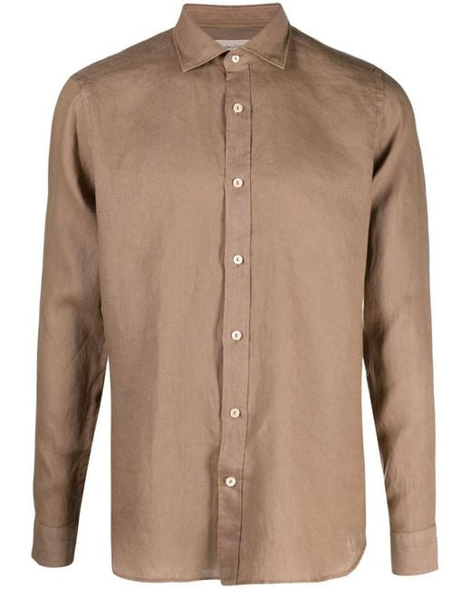 Tintoria Mattei 954 Brown Shirt for men