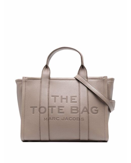 Marc Jacobs The Leather Small Tote Cement - Save 27% | Lyst Australia