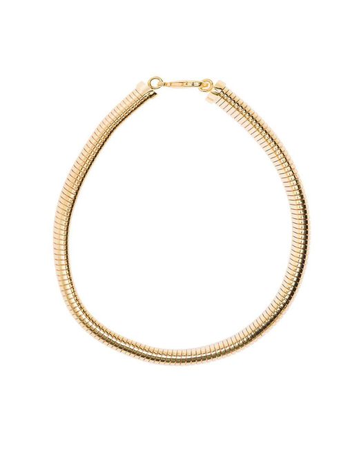 FEDERICA TOSI Metallic 'cleo' Necklace With Clasp Fastening In 18k Gold Plated Bronze Woman