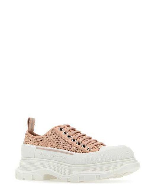 Alexander McQueen Multicolor Oversized Woven Lace Up Sneakers