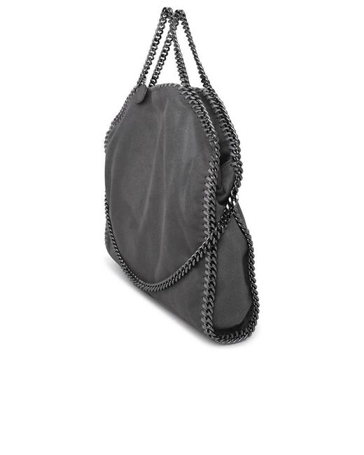 Stella McCartney Gray Polyester 2 Chain Falabella Bag