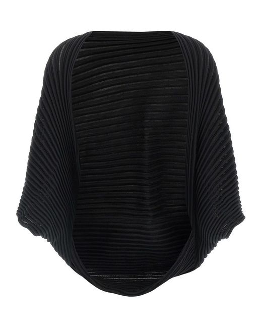 Issey Miyake Black 'stream' Cardigan