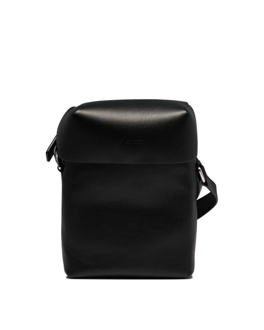Jil Sander Black 'Lid' Small Crossbody Bag for men