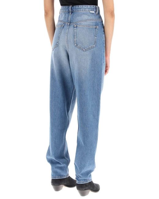 Isabel Marant Blue Isabel Marant Etoile 'corsy' Loose Jeans With Tapered Cut