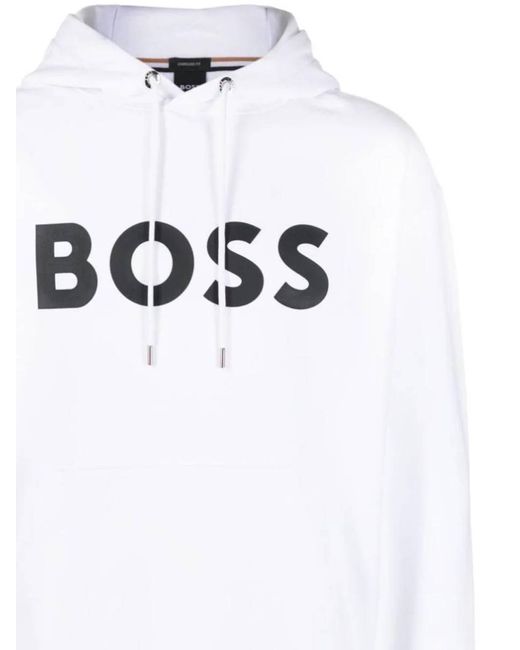 Boss White Sweaters for men