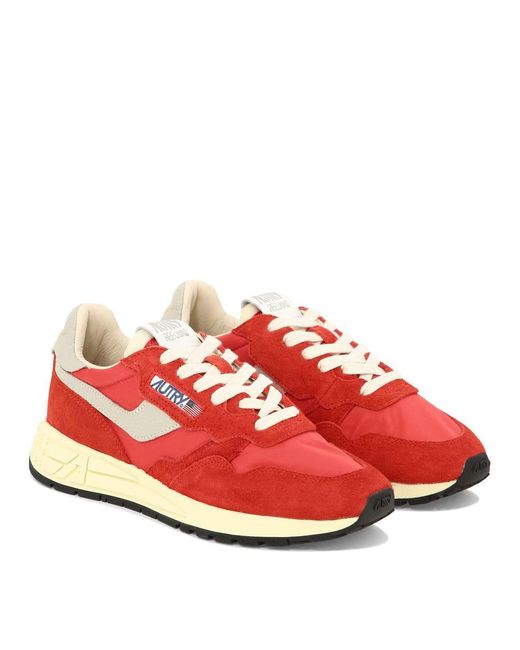 Autry Red "Reelwind" Sneakers