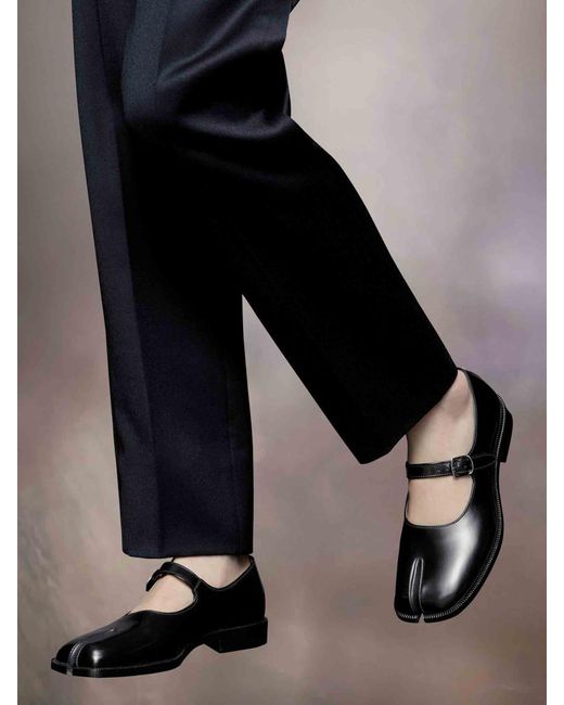 Maison Margiela White Mary Janes Tabi Shoes